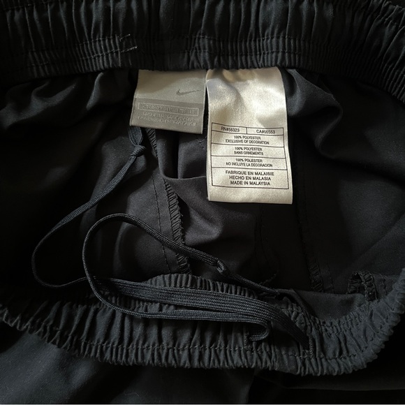 NIKE CAPRIS NAVY/WHITE STRIPE TRACK PANTS Women XS (0-2) elastic waist polyester - Picture 7 of 8